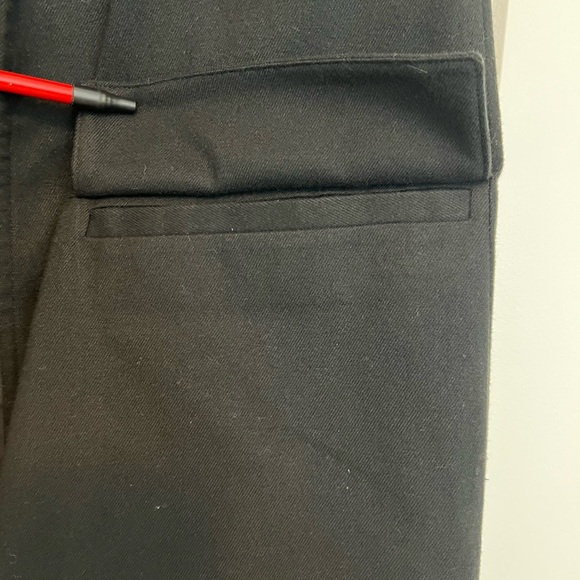 Merona Black sleeveless long jacket with pockets - Picture 3 of 6